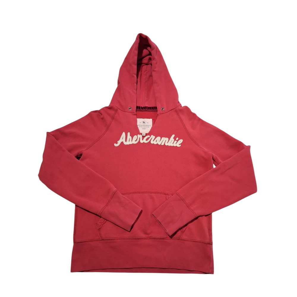 Y2k Abercrombie & Fitch Women's Size XL Thrashed Logo Grungecore Sweatshirt